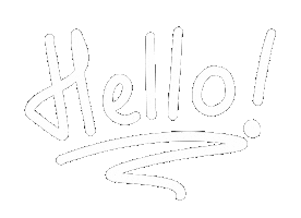 Typography Hello Sticker by Nomie