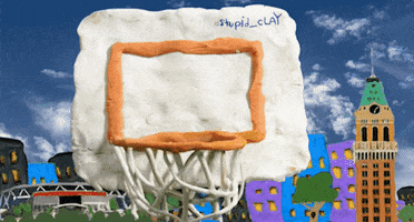 stupid_clay animation basketball nba dunk GIF
