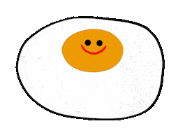 Happy Fried Egg Sticker by rhonturn