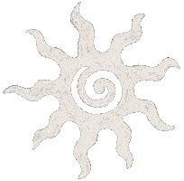 White Sun Sticker