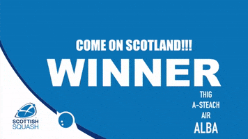 Winner Scotland GIF by Scottish Squash