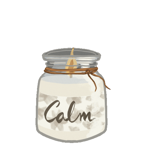 Relax Candle Sticker