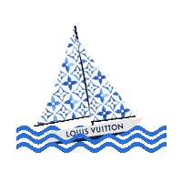 On The Beach Surf Sticker by Louis Vuitton for iOS & Android