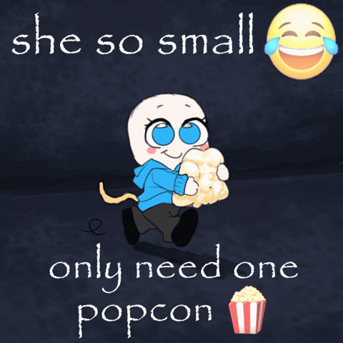 Cat Girl Popcorn GIF