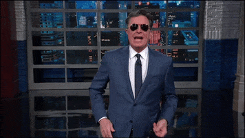 Stephen Colbert Rain GIF by The Late Show With Stephen Colbert