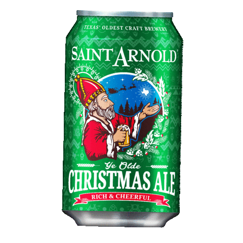 Christmas Beer Sticker by Saint Arnold Brewing Company