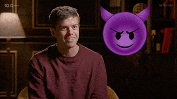 Emoji Devil GIF by The Traitors Australia