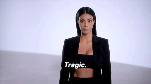 Image result for tragic kim k gif