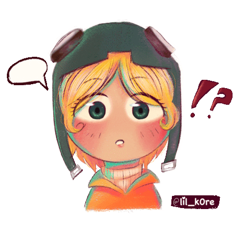 Surprised Chibi Sticker