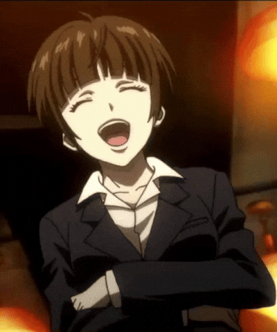 Psycho Pass Laughing GIF