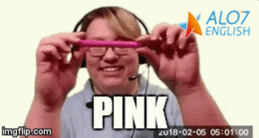 pink color GIF by ALO7.com