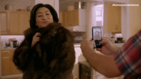 audrey hepburn picture GIF by Kim's Convenience