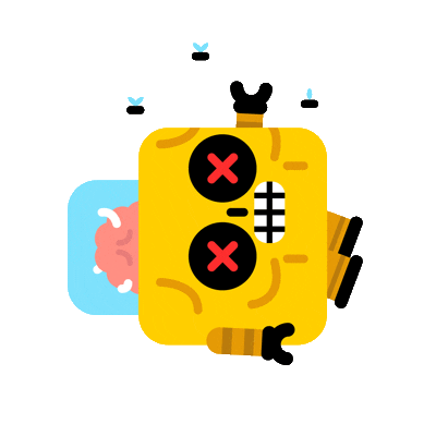 Robot Death Sticker by Eptic