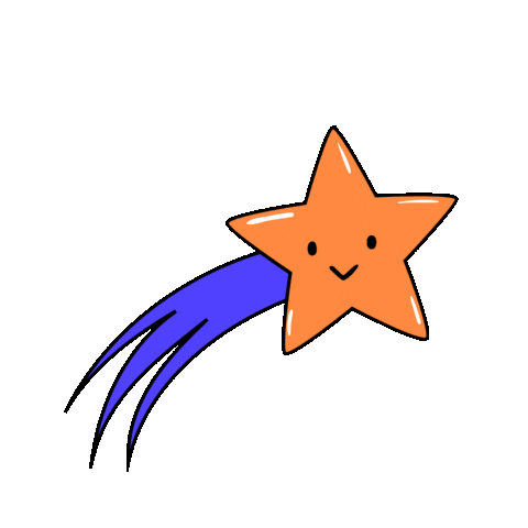 Shooting Star Sticker by Arts and Others