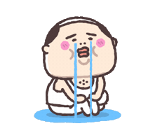 Sad Old Man Sticker