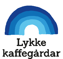 Coffee Rainbow Sticker by LykkeKaffegardar