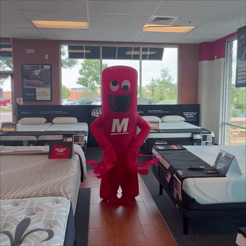 Excited Jump GIF by Mattress Firm