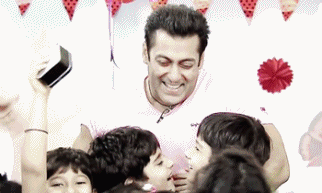 Image result for Salman khan with kids gif