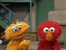 Friends Staring GIF by Sesame Street