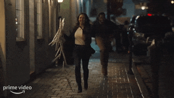 Alison Brie Running GIF by Amazon Prime Video