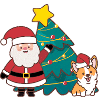 Christmas Tree Sticker by Patitas Box