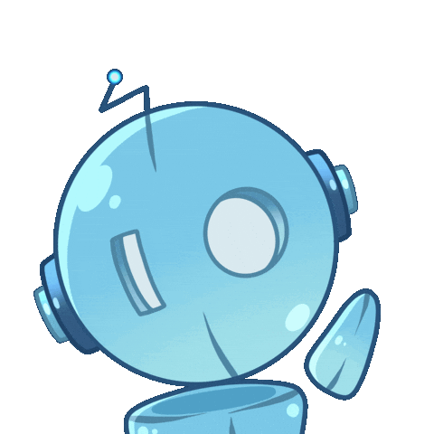 Robot Hello Sticker by Mr.io Games
