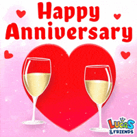 Happy Anniversary Celebration GIF by Lucas and Friends by RV AppStudios Happy Anniversary Celebration GIF by Lucas and Friends by RV AppStudios