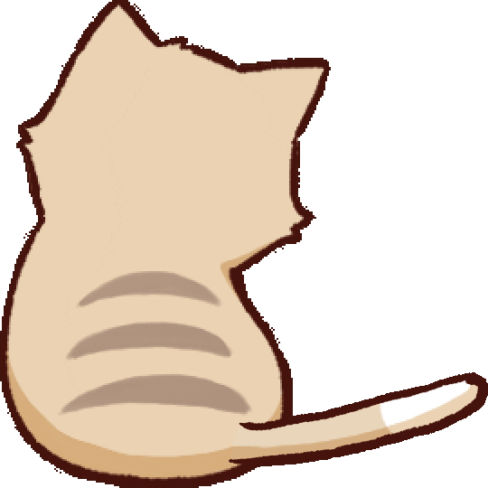 Cat Tail Sticker