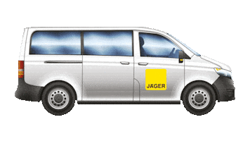 Bus Guten Morgen Sticker by Jäger Bau GmbH