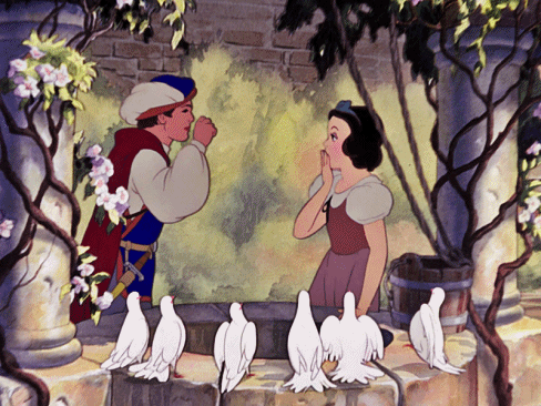 snow white and the seven dwarfs love GIF