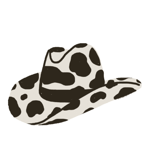 Cowboy Cow Sticker