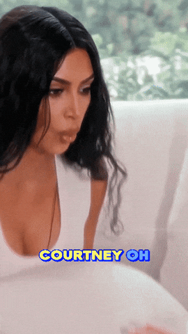 Kim Kardashian Bald Spot GIF
