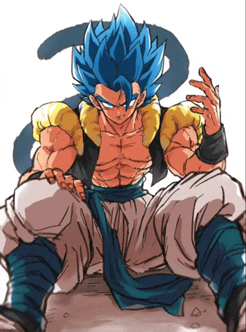 Badass Gogeta Blue GIF