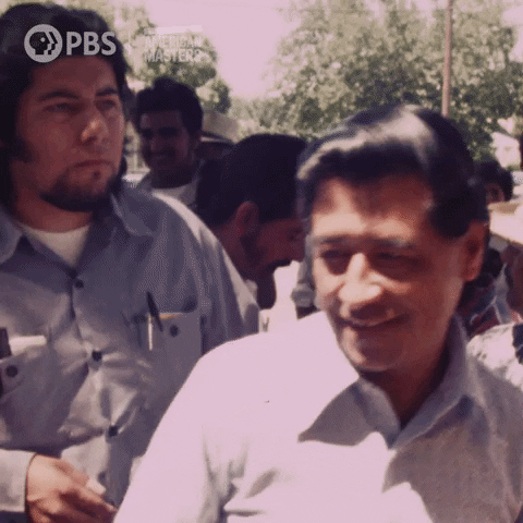 Happy Cesar Chavez GIF by American Masters on PBS
