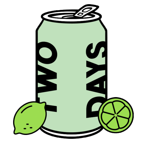 Two Days Drinks Sticker