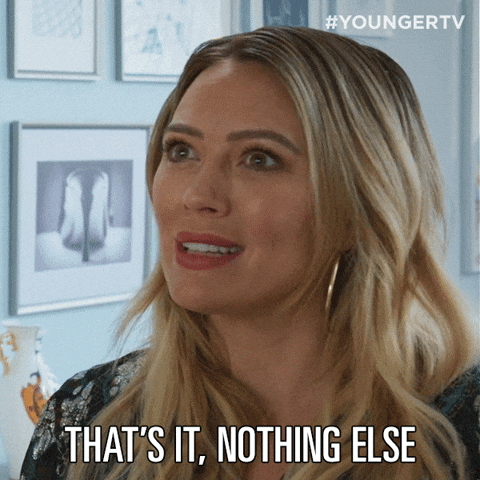 Thats It Hilary Duff GIF by YoungerTV