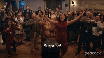 Party Surprise GIF by PeacockTV