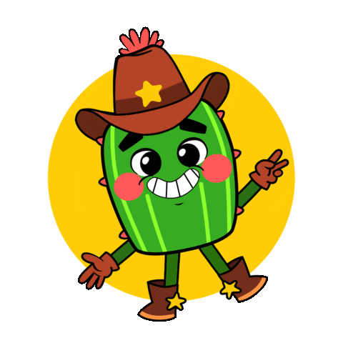 Cactus Patches Sticker by Bos Animation