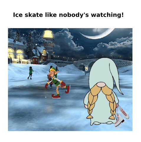 Ice Skating Snow GIF