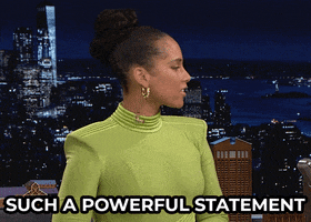Alicia Keys Statement GIF by The Tonight Show Starring Jimmy Fallon