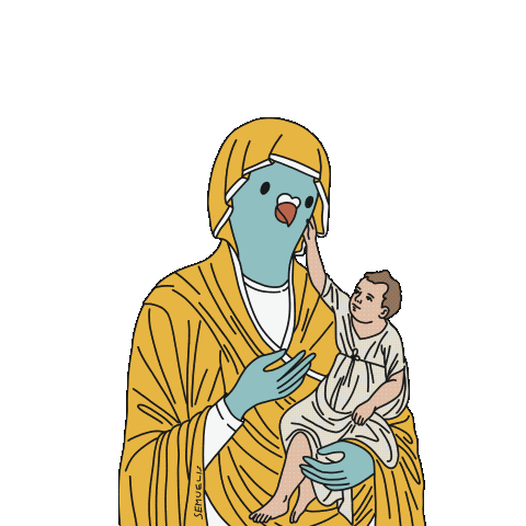 Virgin Mary Wtf Sticker