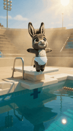 Swimming Pool Sport GIF by Hugo El Burrito