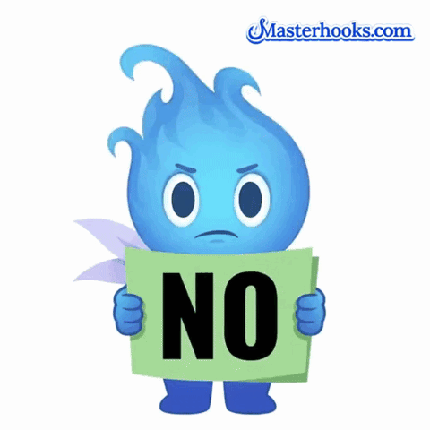 No No No GIF by Masterhooks