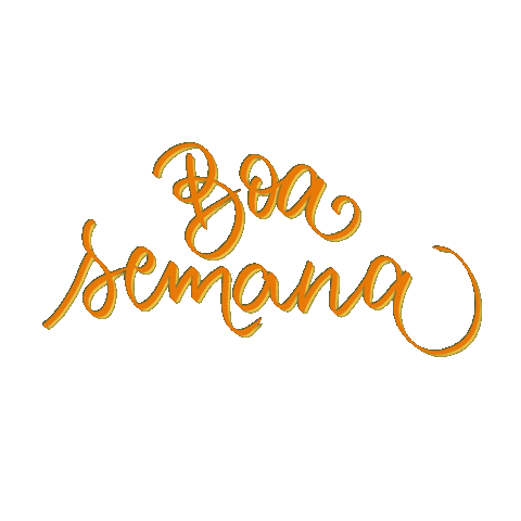 Lettering Boa Semana Sticker