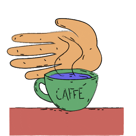 Cup Of Coffee Drinking Sticker