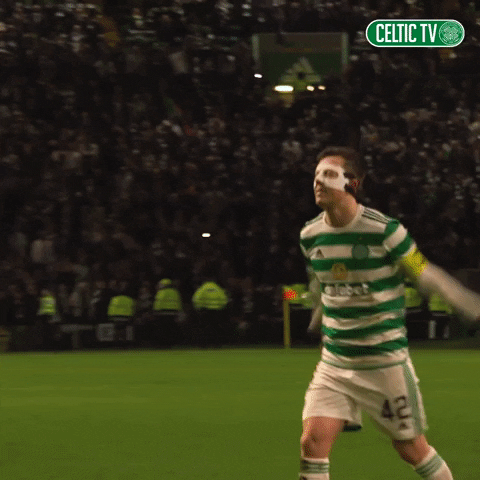 Celebration Mask GIF by Celtic Football Club