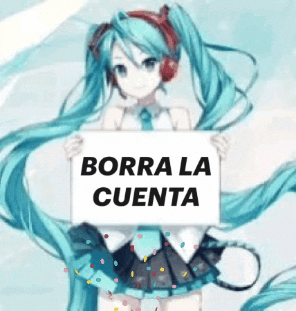 Borra Hatsune Miku GIF
