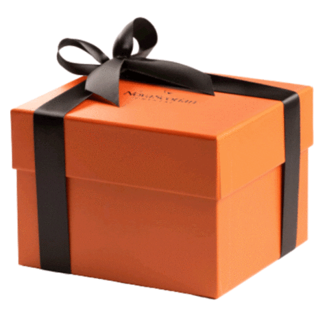 Shop Online Orange Box Sticker by NovaScotian Crystal