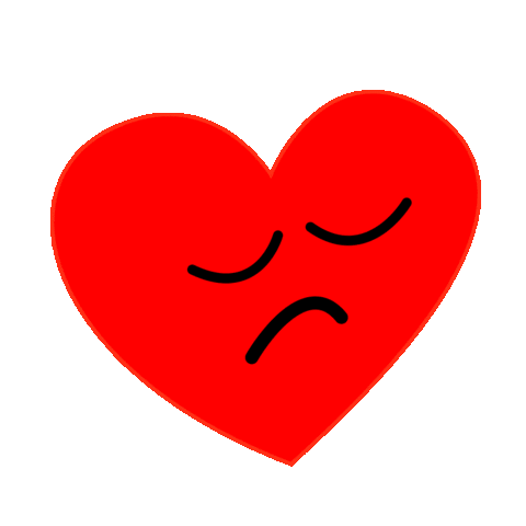 Sad Corazon Sticker by Ana Armendariz