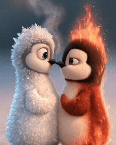 Penguin Love GIF